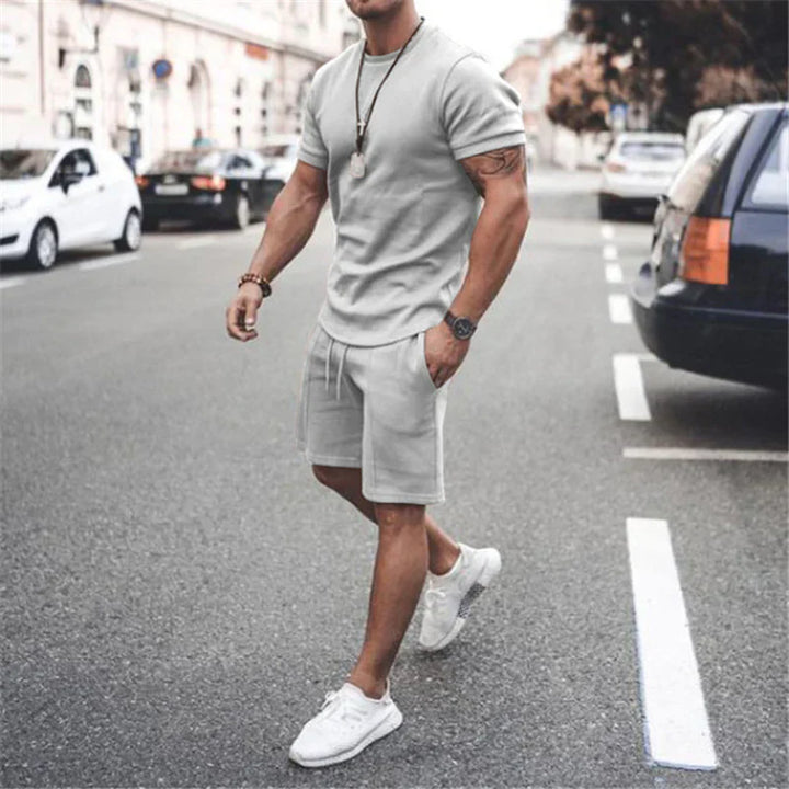Alsten | Chemise Légère à Manches Courtes et Short Assorti Pour Homme
