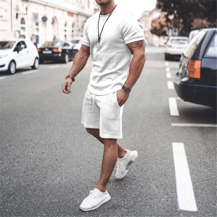 Alsten | Chemise Légère à Manches Courtes et Short Assorti Pour Homme