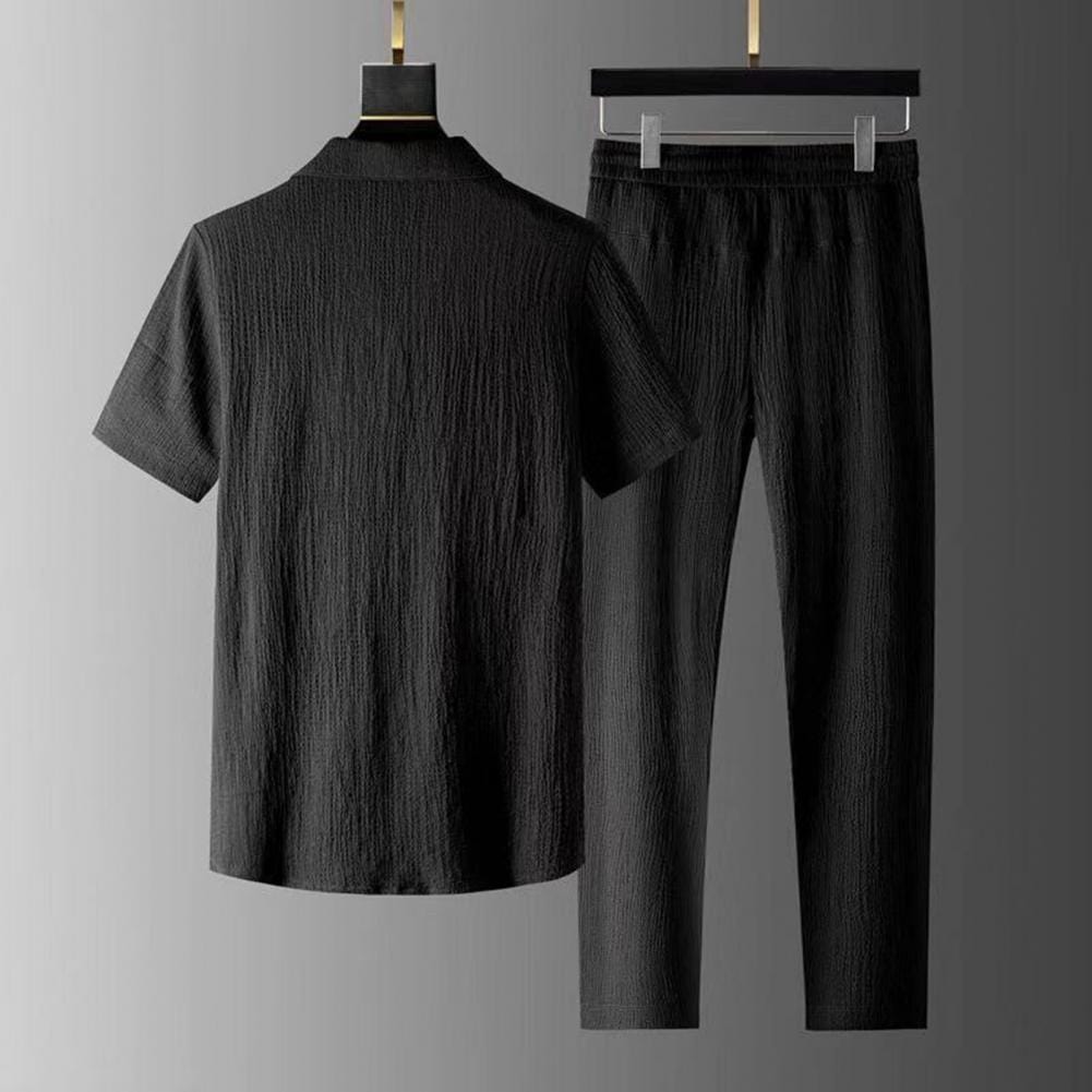 Orien | Ensemble Chemise Polo et Pantalon D'été Pour Hommes