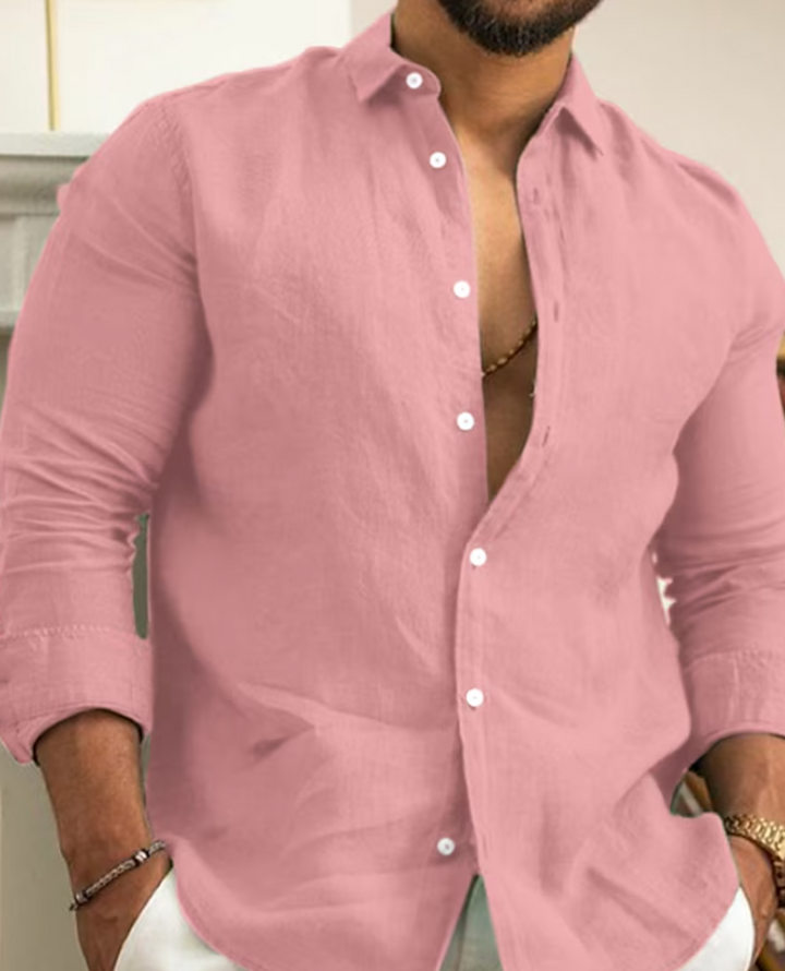 Samuel | Chemise Boutonnée D'été Coupe Ajustée