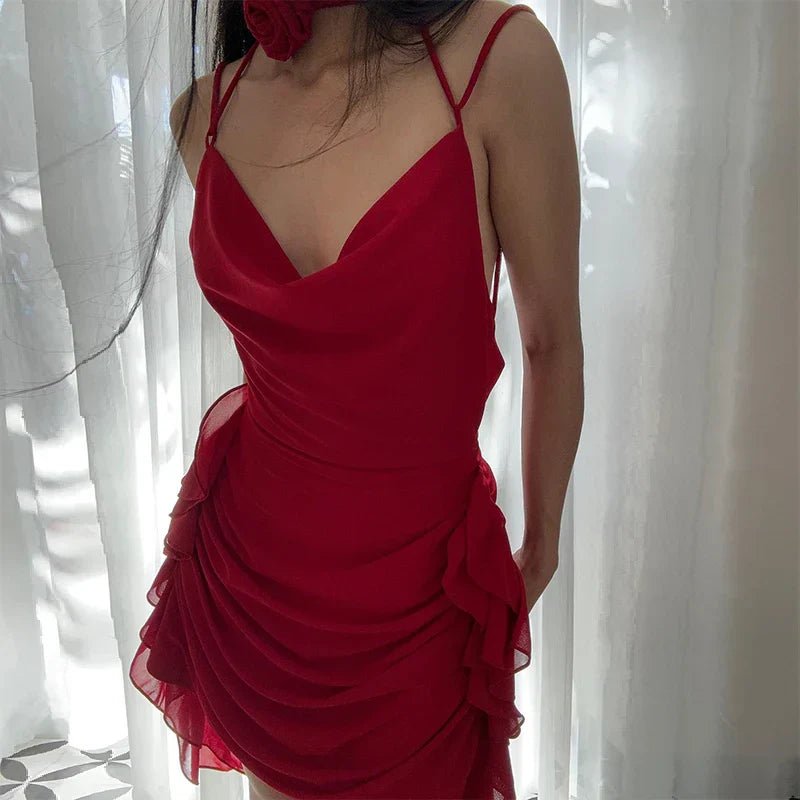 Enara | Robe Froncée Asymétrique