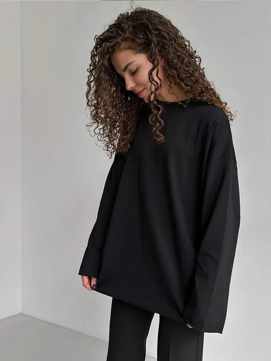 Isaura | Pull Basique Surdimensionné pour Femme