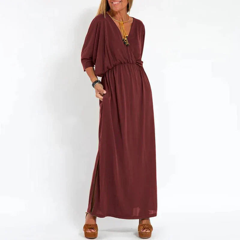 Sienna | Conception de Robe élégante Taille-Haute Avec Fente Sur Le Côté