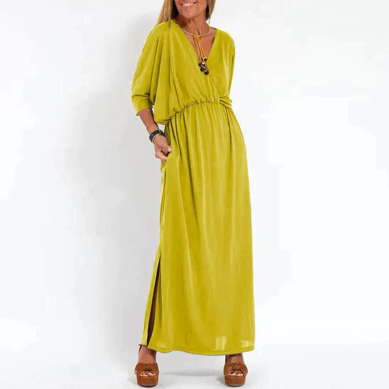 Sienna | Conception de Robe élégante Taille-Haute Avec Fente Sur Le Côté