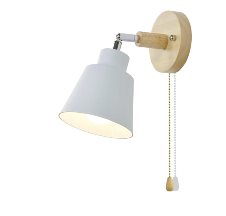 Brevik | Lampe Murale avec Interrupteur à Tirette