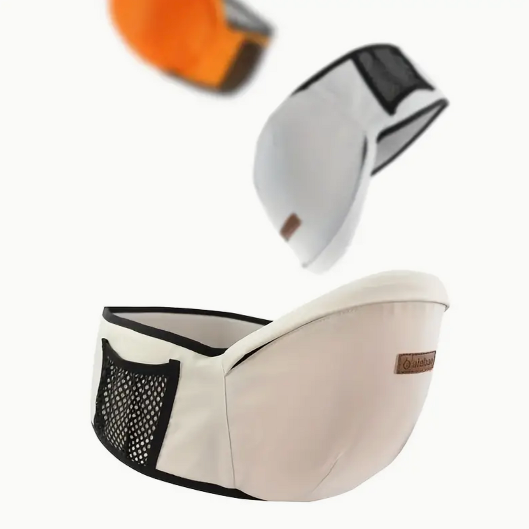 Porte-bébé à La Hanche - Siège Ergonomique à La Taille avec Ceinture de Sécurité Pour le Soutien Du Dos