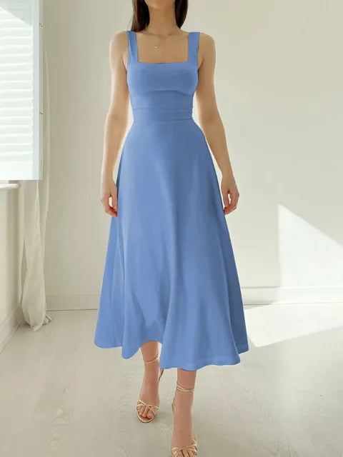 Thessa | Robe A-Ligne Femme avec Taille Tailleur