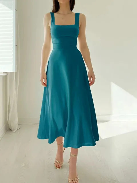 Thessa | Robe A-Ligne Femme avec Taille Tailleur