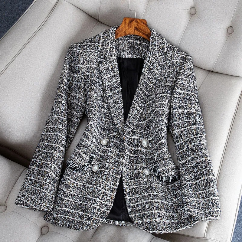 Ekko | Femmes Blazer à Carreaux
