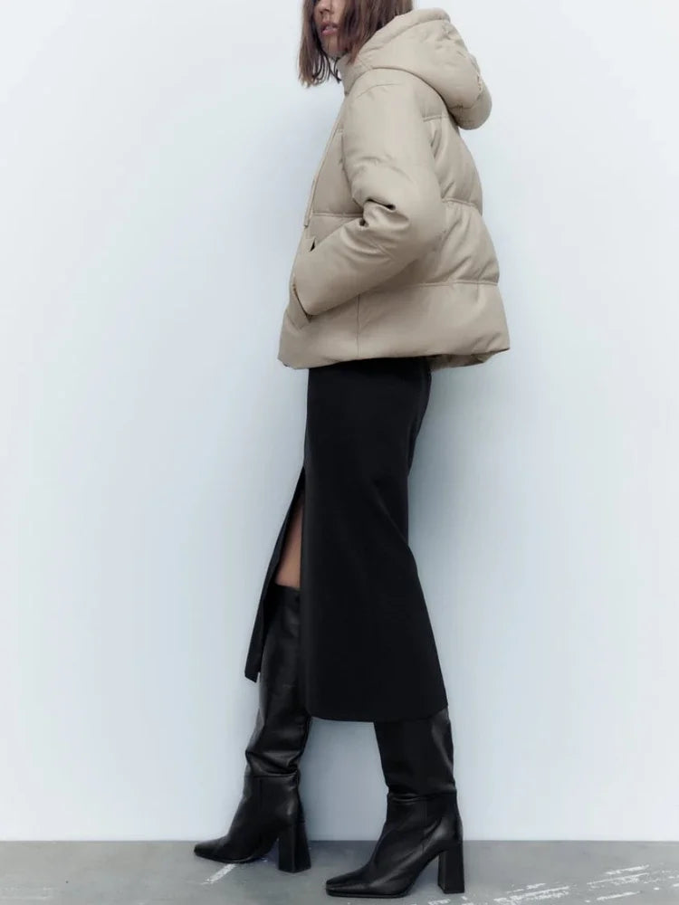 Chloe | Femmes Court Rembourré Veste Pour Chics Chaleur