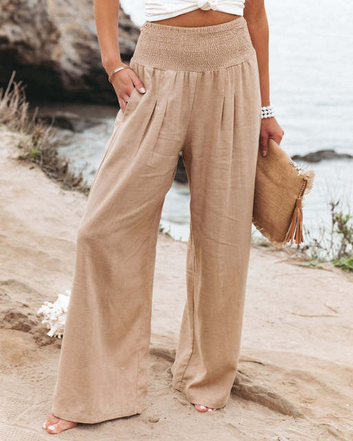 Zinnia | Pantalon De Lin Élégant Confortable Pour Femmes