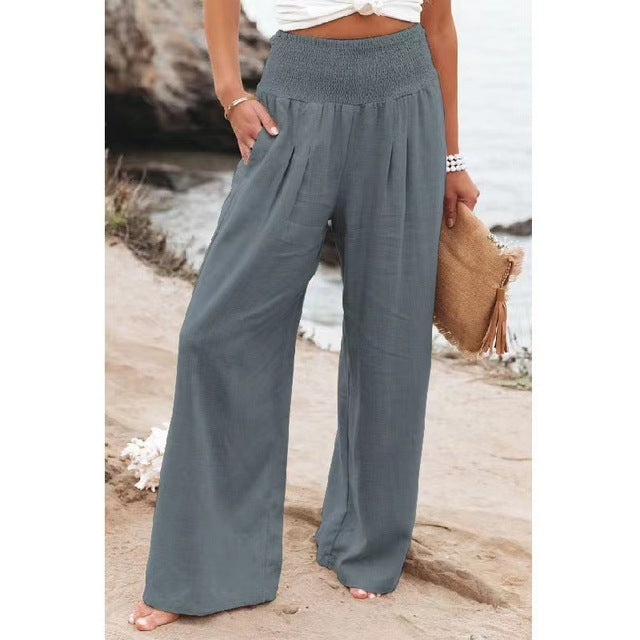 Zinnia | Pantalon De Lin Élégant Confortable Pour Femmes