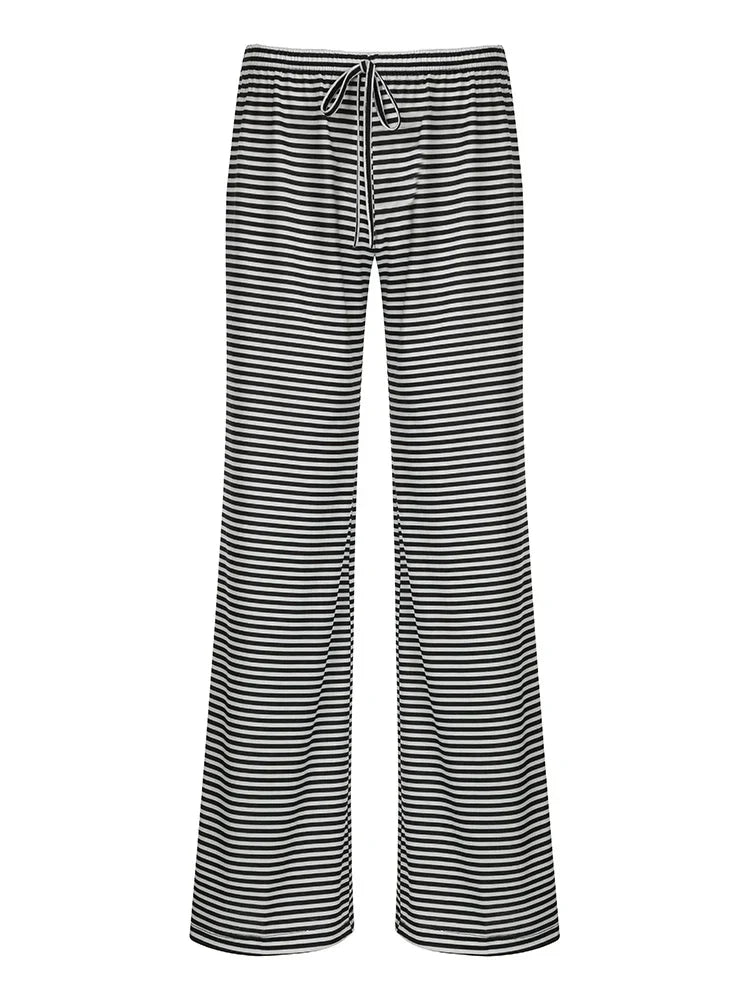 Zaria | Pantalon Coupe Ample Rayé Confortable Pour Femme