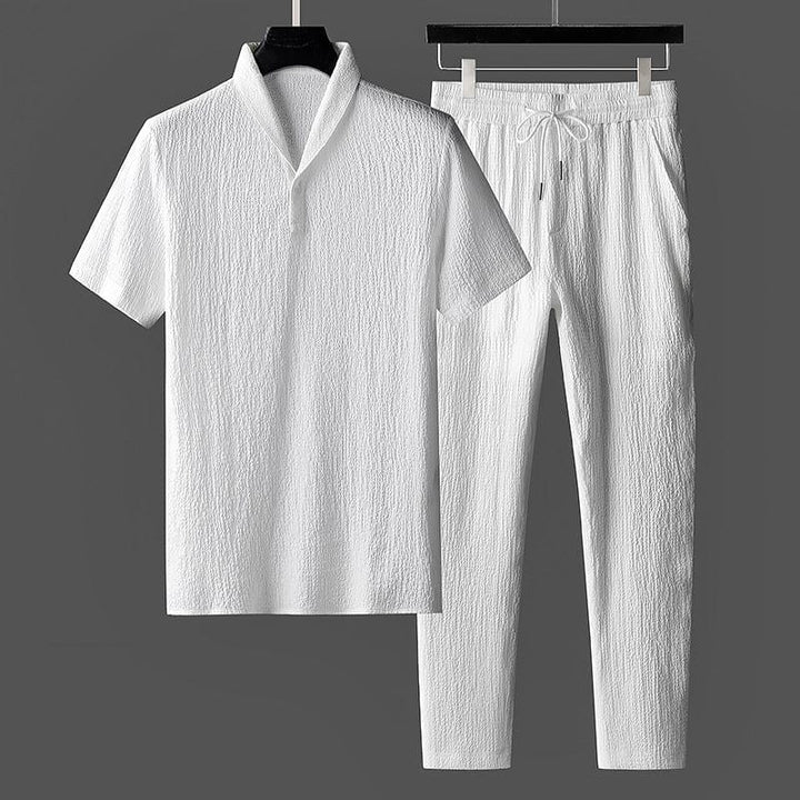 Orien | Ensemble Chemise Polo et Pantalon D'été Pour Hommes
