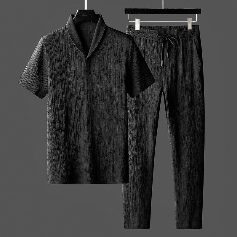 Orien | Ensemble Chemise Polo et Pantalon D'été Pour Hommes