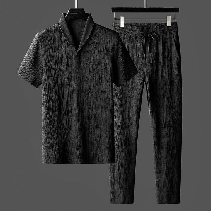 Orien | Ensemble Chemise Polo et Pantalon D'été Pour Hommes
