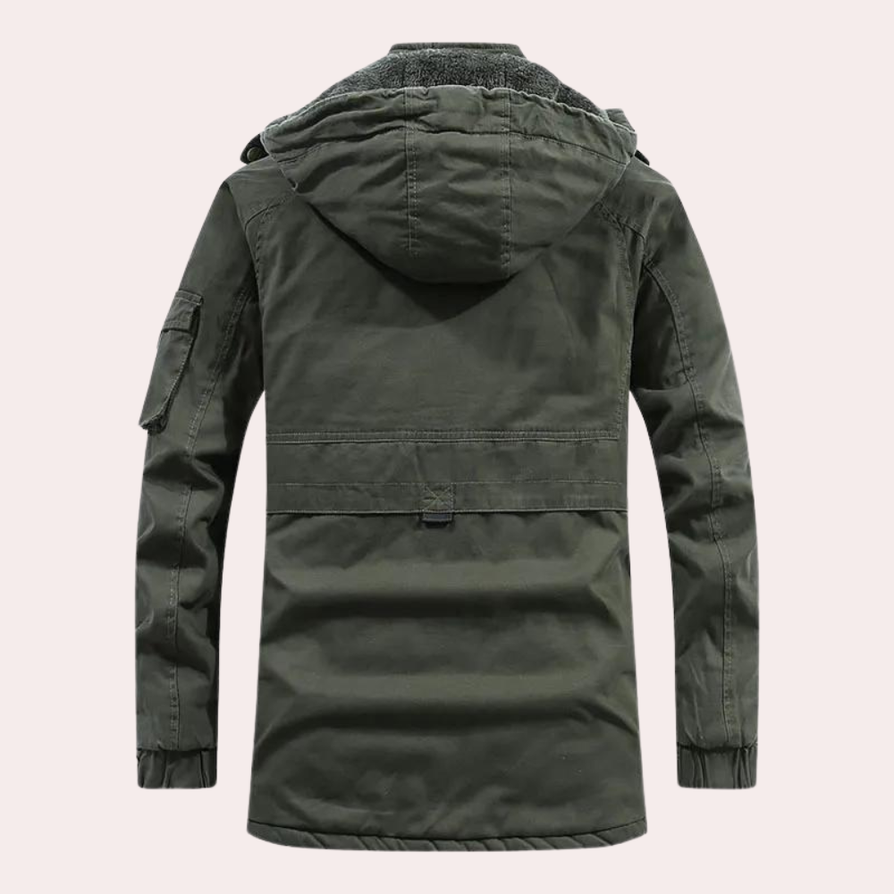 Aaron | Douillet Encapuchonné Veste d'hiver Pour Hommes