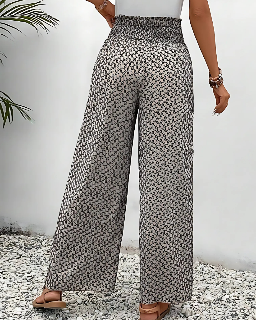 Olira | Pantalon D'été à Imprimé Géométrique Pour Femmes