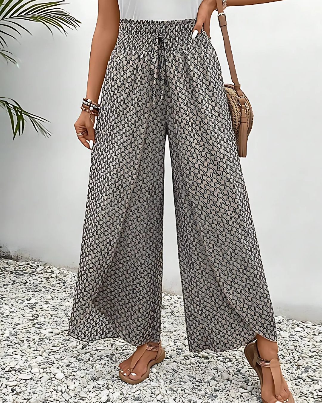 Olira | Pantalon D'été à Imprimé Géométrique Pour Femmes