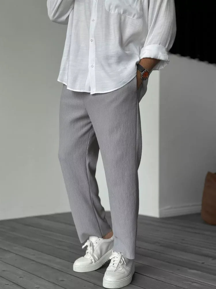 Pasqualino | Hommes Texturé Pantalons