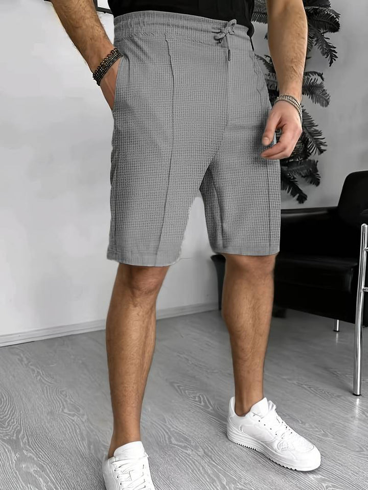 Bojan | Short d'affaires décontracté en tricot gaufré pour hommes