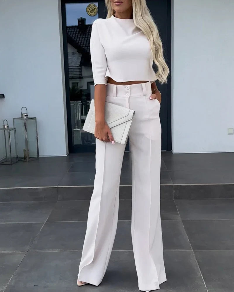 Diana |  Veste et Pantalon Taille Haute Ensemble