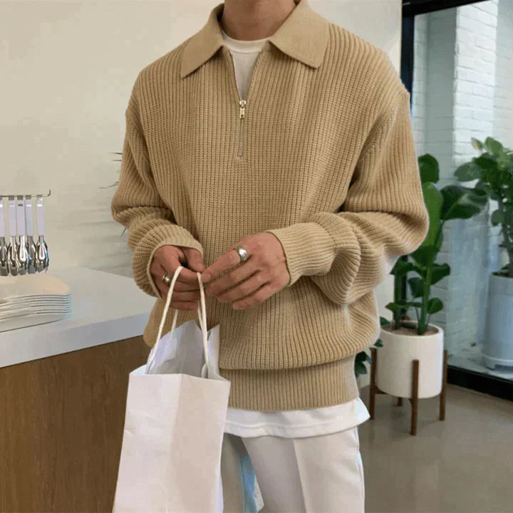Kaelen | Pull Demi-Zippé Pour Hommes