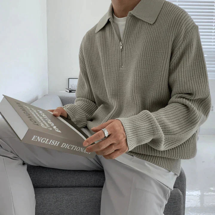 Kaelen | Pull Demi-Zippé Pour Hommes