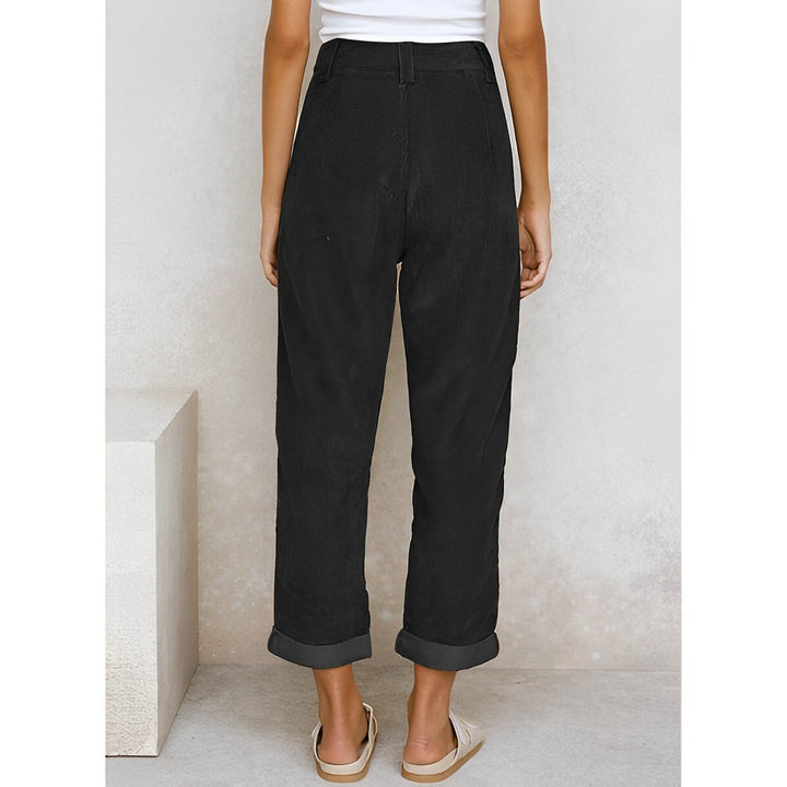 Amaya | Stylée Velours Côtelé Pantalon Pour Femmes