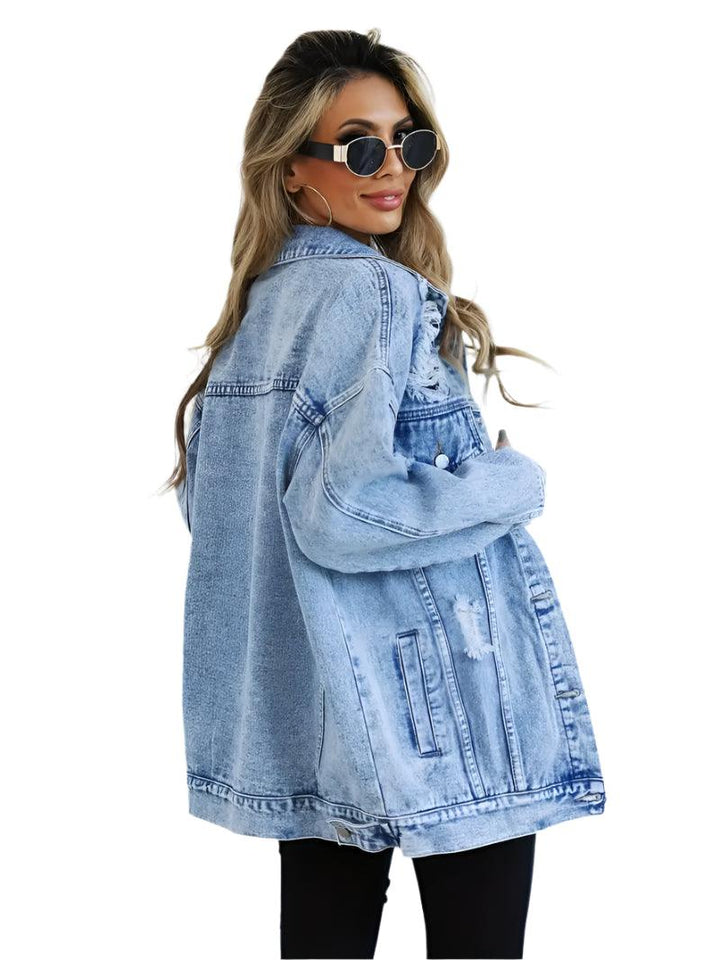Delphine | Veste en jean Surdimensionné pour Femme