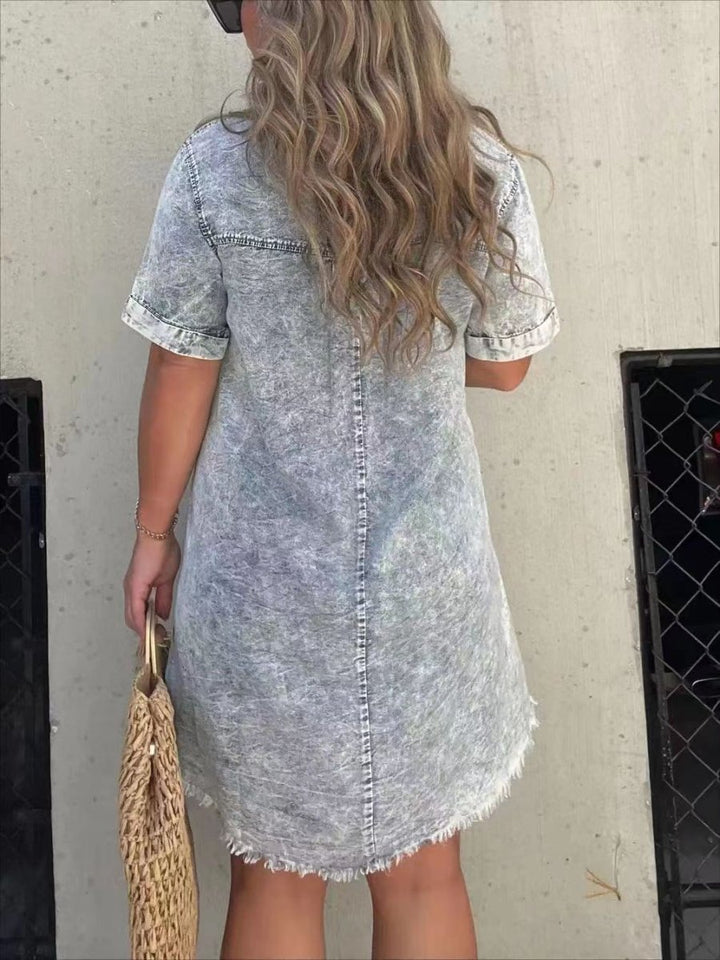 Cerys | Robe en Jean Décontractée pour Femme