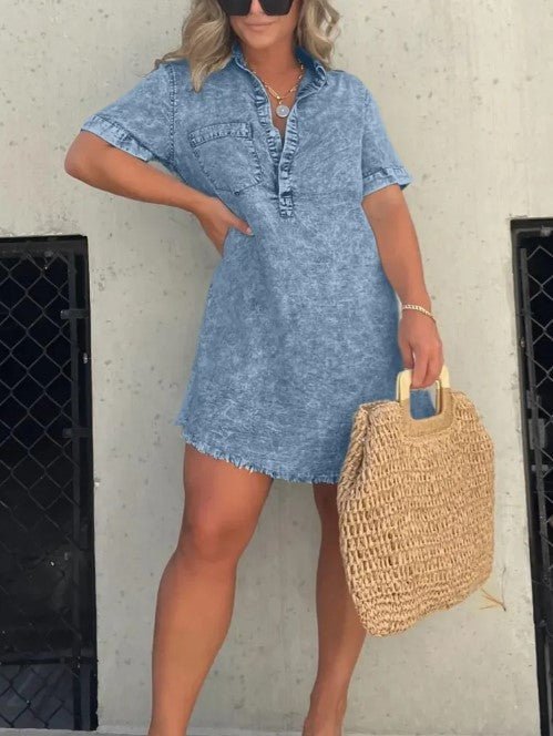 Cerys | Robe en Jean Décontractée pour Femme