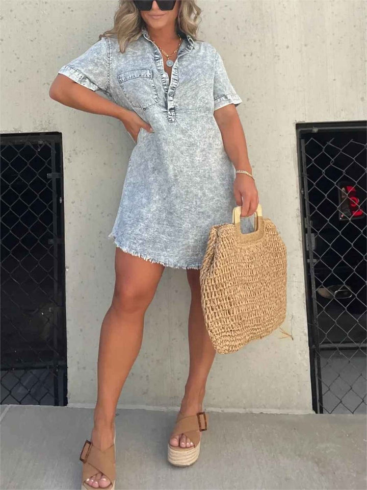 Cerys | Robe en Jean Décontractée pour Femme