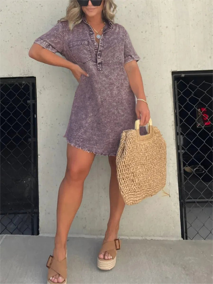 Cerys | Robe en Jean Décontractée pour Femme