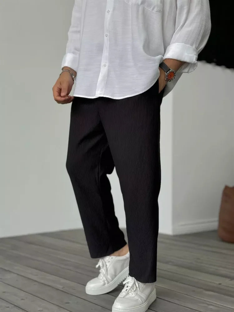 Pasqualino | Hommes Texturé Pantalons