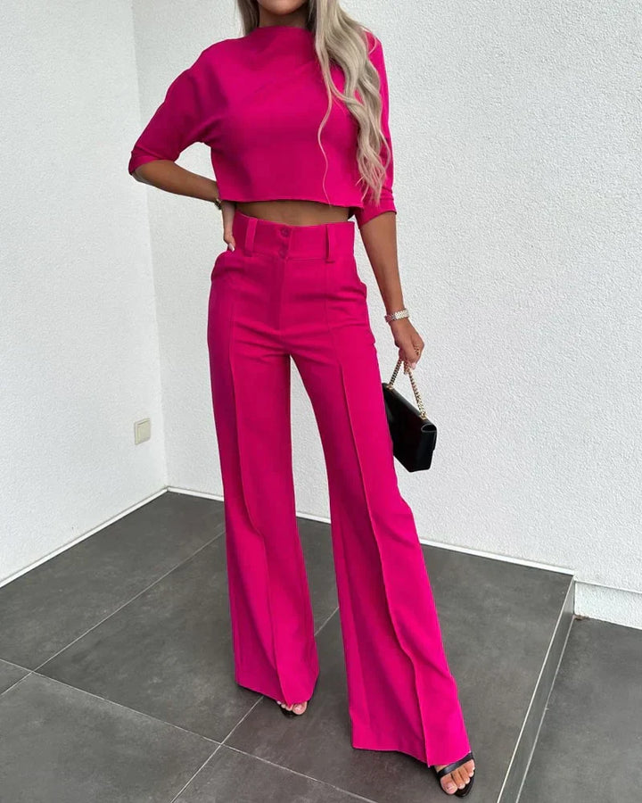 Diana |  Veste et Pantalon Taille Haute Ensemble