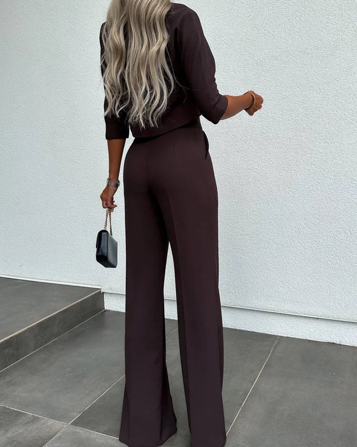 Diana |  Veste et Pantalon Taille Haute Ensemble