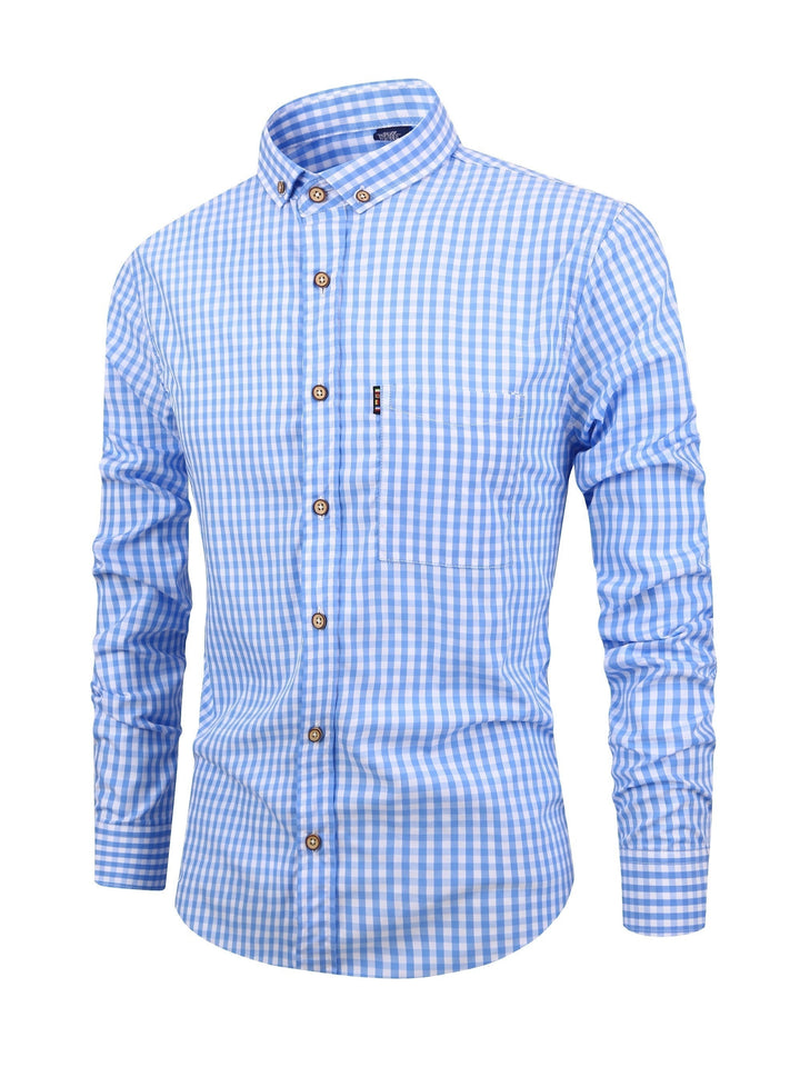 Liam | Hommes Plaid Chemise Avec polyvalence Stylée