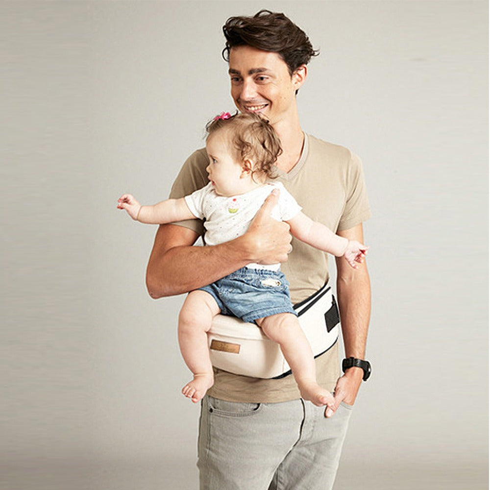 Porte-bébé à La Hanche - Siège Ergonomique à La Taille avec Ceinture de Sécurité Pour le Soutien Du Dos