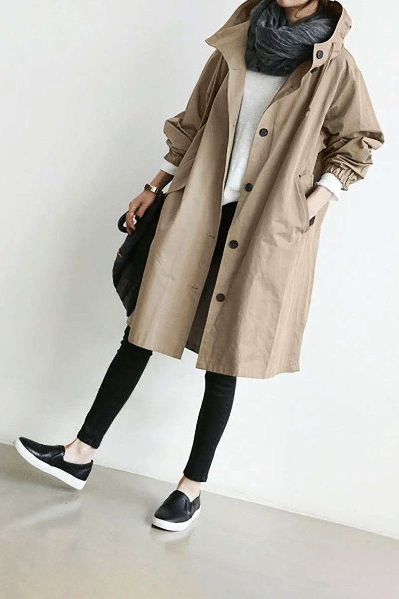 Brisa | Surdimensionné Capuche Coupevent Pluie Veste