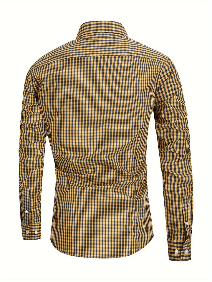 Liam | Hommes Plaid Chemise Avec polyvalence Stylée