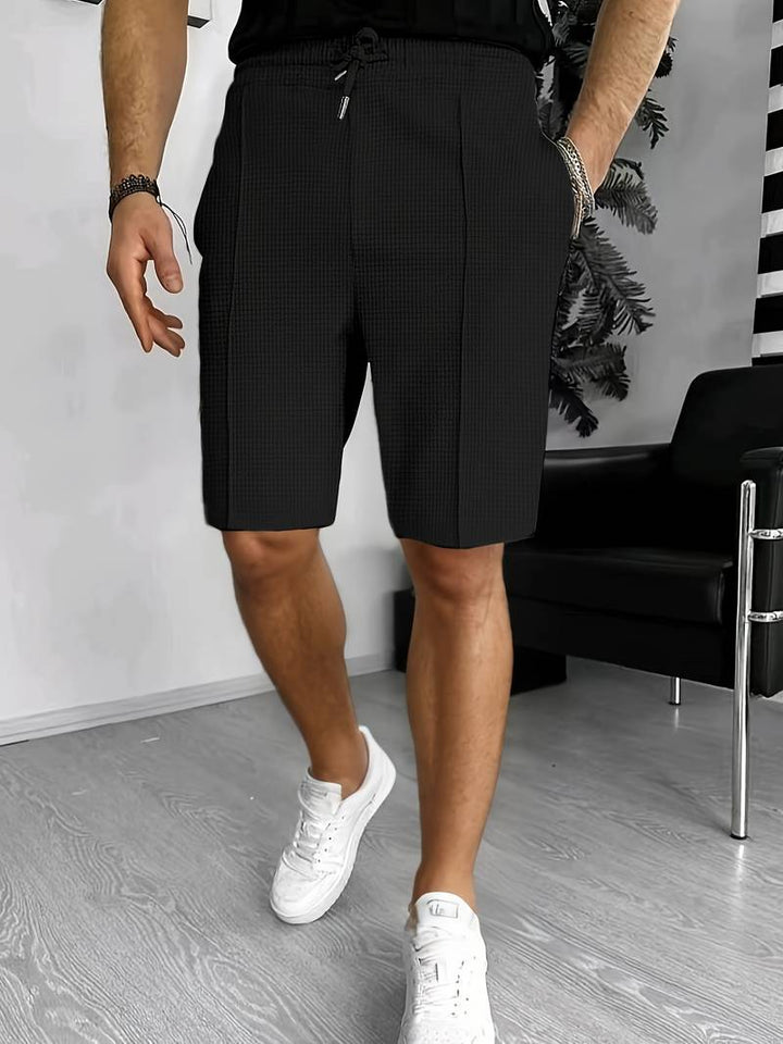 Bojan | Short d'affaires décontracté en tricot gaufré pour hommes