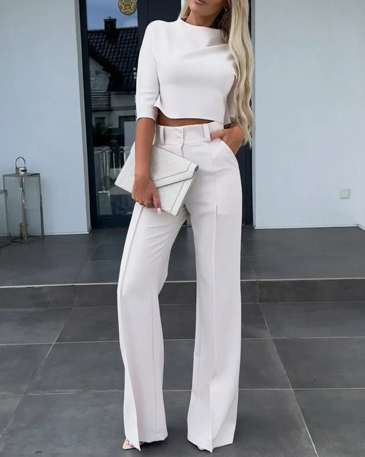 Diana |  Veste et Pantalon Taille Haute Ensemble