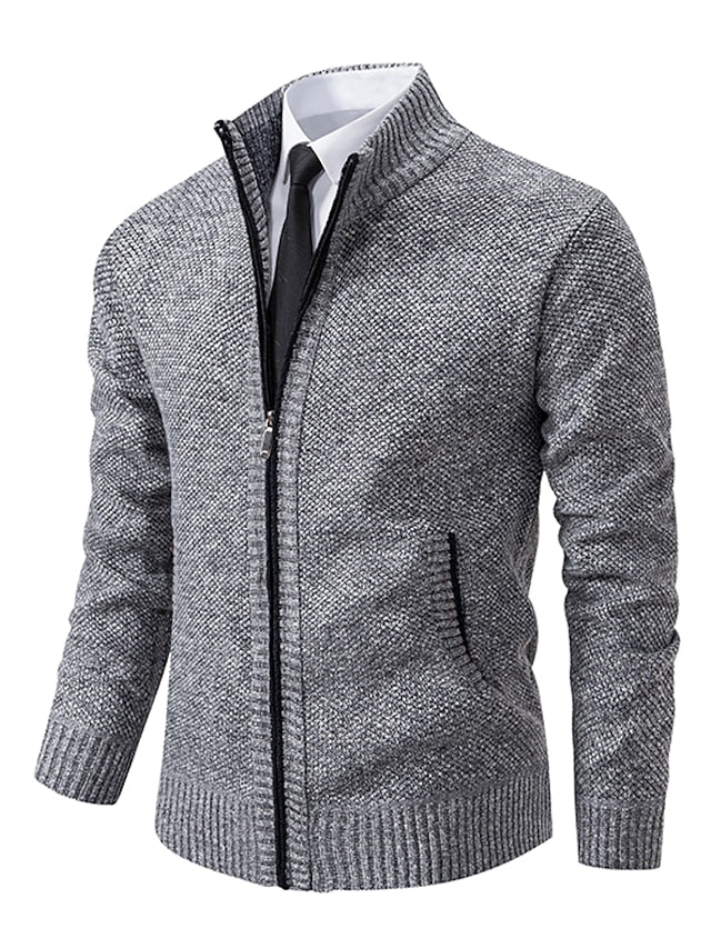 Loro | Pull Stylée en Tricot à Fermeture éclair pour Homme (Conception Italien)
