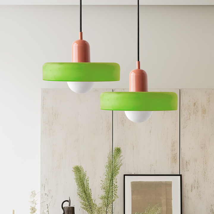 Miklon | Lampe à Suspension Colorée De Style Bauhaus