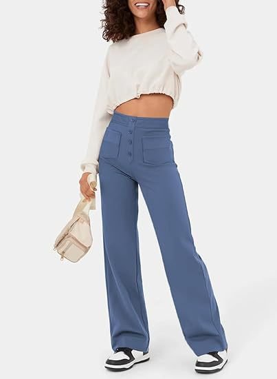 Arlène | Pantalon Décontracté élastique Taille-Haute pour Femmes