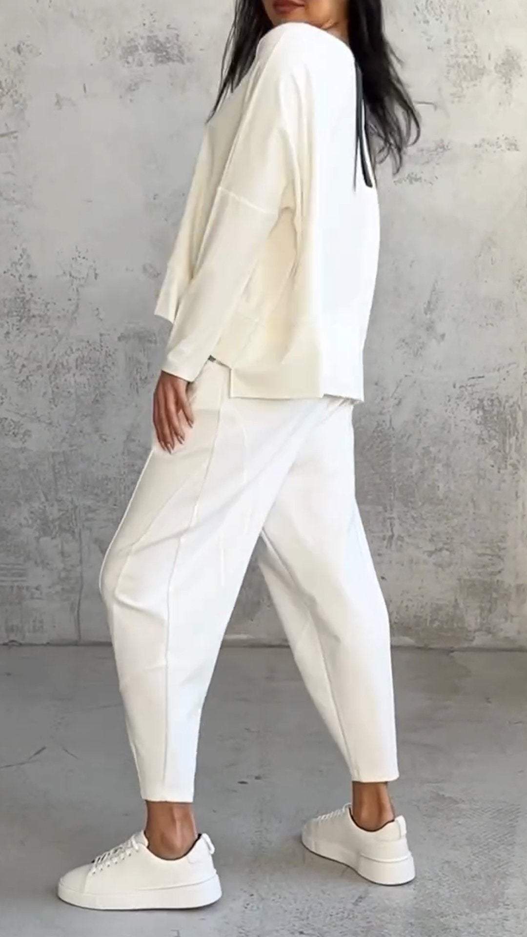 Chloe | Top à Manches Longues et Pantalon Ensemble