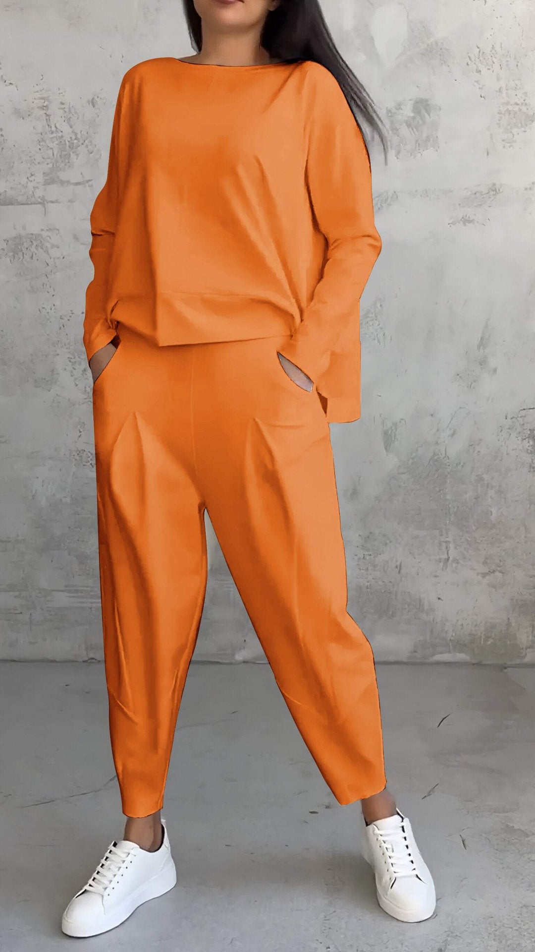 Chloe | Top à Manches Longues et Pantalon Ensemble