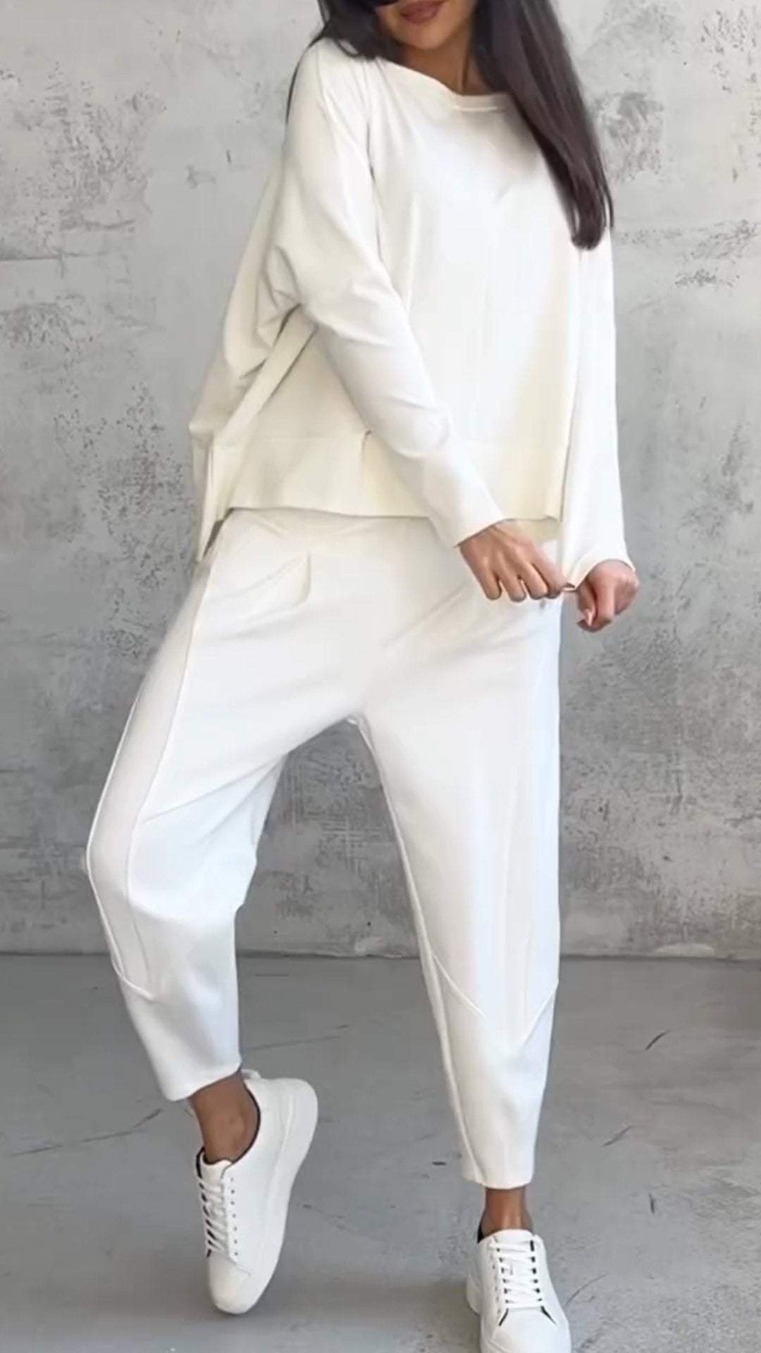 Chloe | Top à Manches Longues et Pantalon Ensemble