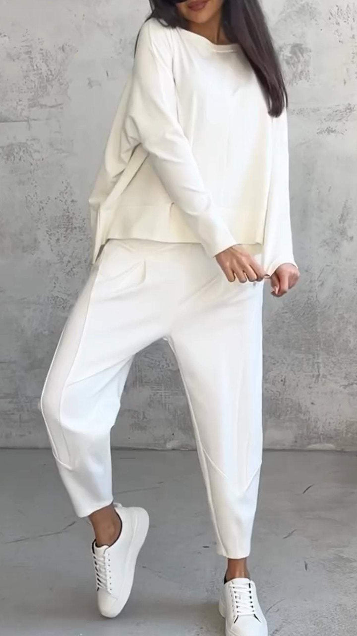 Chloe | Top à Manches Longues et Pantalon Ensemble
